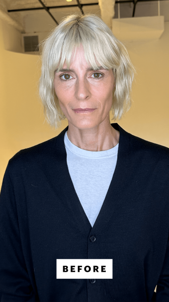 Allure tester before applying the Makeup by Mario SurrealSkin Foundation